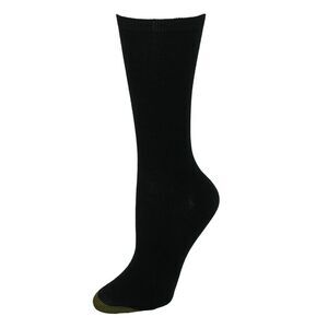 Gold Toe Women's Non Binding Ribbed Crew Socks (3 Pair Pack)
